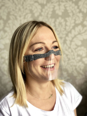 Logo trade liikelahjat tuotekuva: HESTIA kasvosuoja - läpinäkyvä maski suulle ja nenälle 1452162