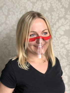 Logo trade liikelahjat mainoslahjat kuva: KALIPSO kasvosuoja - läpinäkyvä maski suulle ja nenälle 1447162