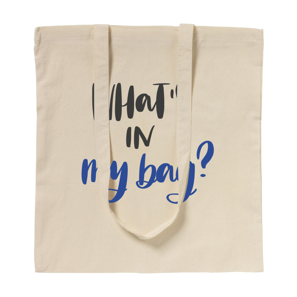 Logotrade liikelahja tuotekuva: ShoppyBag (100 g/m²) pitkäkahvainen puuvillakassi