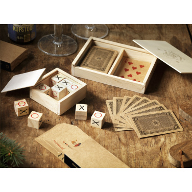 Logo trade liikelahjat tuotekuva: Kierrätetyt pelikortit Double X-Mas