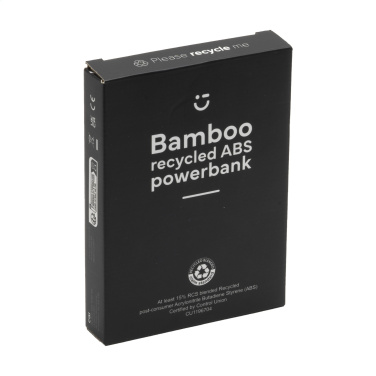 Logo trade liikelahjat tuotekuva: Boru Bamboo RCS kierrätetty ABS Powerbank langaton laturi
