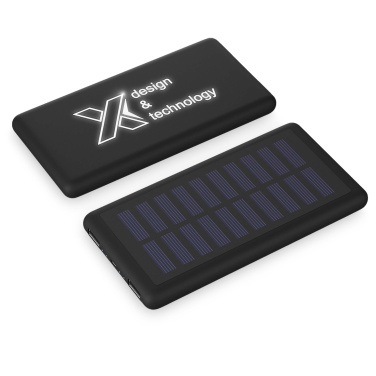 Logo trade mainoslahja kuva: SCX.design P30 8000 mAh solar varavirtalähde, valaistuva