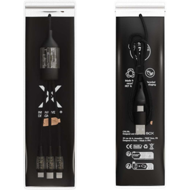 Logotrade liikelahjat mainoslahjat tuotekuva: SCX.design C50 100 W:n / 5 A:n pikalataava 5-in-1-kaapeli digitaalisella näytöllä