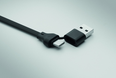 Logotrade mainoslahjat kuva: 60 W kaapeli-avaimenperä kierrätettyä ABS-muovia