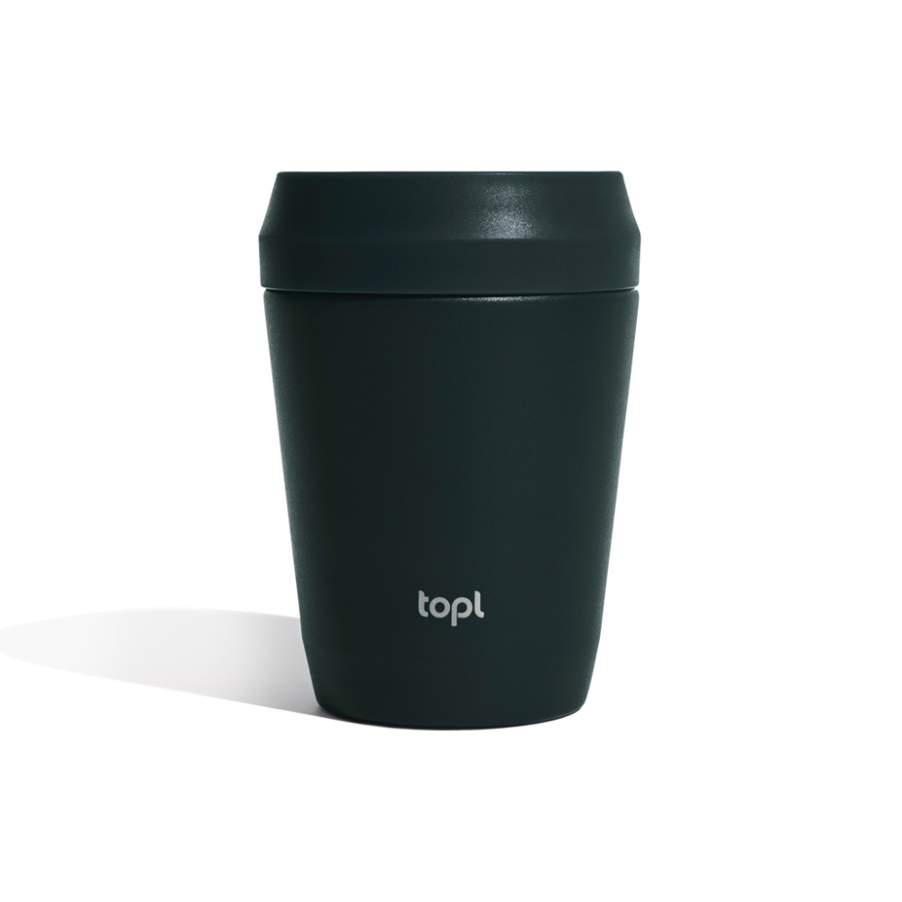Logotrade mainoslahja tuotekuva: Topl Kierrätysteräs To Go Tumbler patentoitu 360 kansi 235ml
