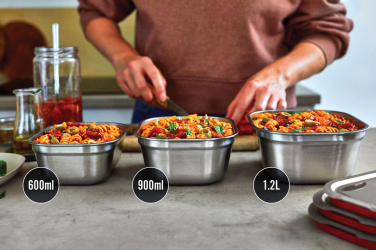 Logo trade liikelahjat mainoslahjat kuva: Black+Blum 3-osainen ateriarasiasetti – S, M, L