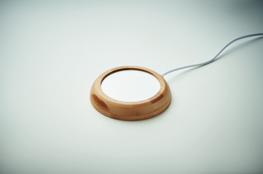 Logotrade mainoslahja tuotekuva: Bambuinen mukilämmitin USB:llä