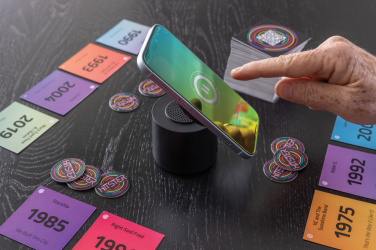 Logo trade liikelahja mainoslahja tuotekuva: Magpulse RCS -3 W kaiutin, kierrätysmuovia, magneettipidike