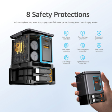 Logo trade mainostuote kuva: Urban Vitamin Sacramento 105WGAN -laturi, kaapelit