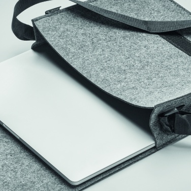 Logotrade korporatīvās dāvanas foto: RPET filca klēpjdatora soma