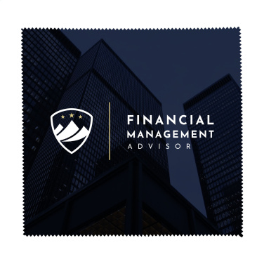 Logotrade logo dāvanas foto: Mikrošķiedras RPET tīrīšanas lupatiņa