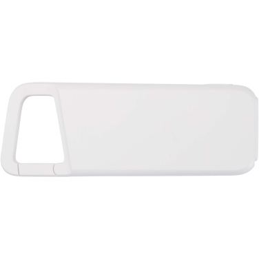 Logotrade logo dāvanas foto: Alkes 5000 mAh 12W ūdensizturīgs pārnēsājamais akumulators no pārstrādātas plastmasas ar karabīni