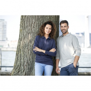 Лого трейд бизнес-подарки фото: Oakville женская футболка-поло с длинным рукавом