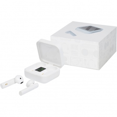 Лого трейд pекламные подарки фото: TWS-наушники Tayo с солнечными батареями 