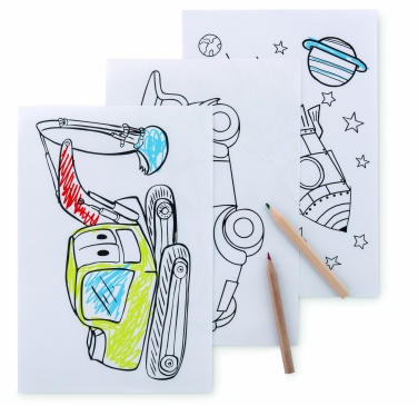 Логотрейд pекламные продукты картинка: Раскраска в наборе с 6 карандаш