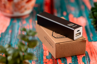 Лого трейд pекламные подарки фото: Металлический внешний аккумулятор PORT HOPE 2200 мАч