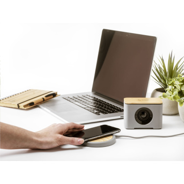 Логотрейд pекламные подарки картинка: Беспроводное зарядное устройство Lidos Stone ECO 10 Вт