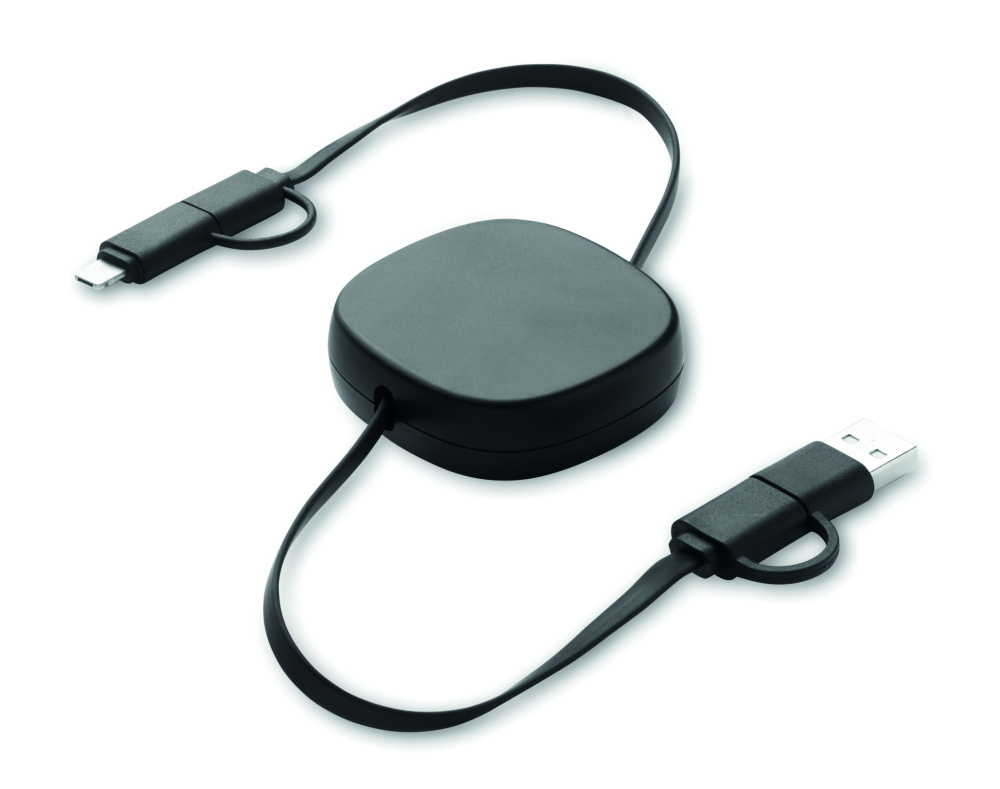 Логотрейд pекламные cувениры картинка: 60W retractable charging cable