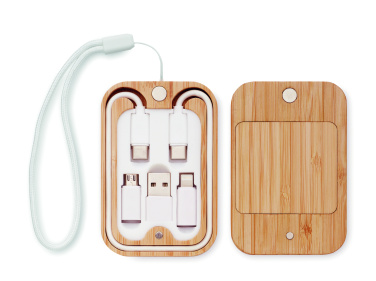 Логотрейд pекламные продукты картинка: 15W wireless charger in bamboo