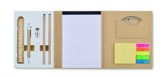 Stationary set with notepad