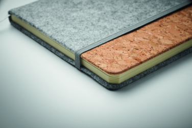 Логотрейд pекламные продукты картинка: A5 RPET cork notebook