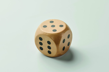 Лого трейд бизнес-подарки фото: Schima wooden dice 5cm dia