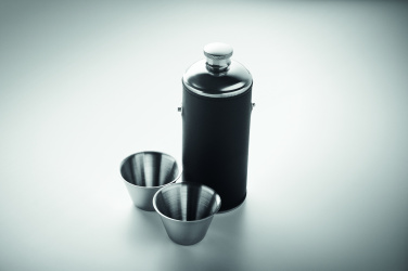 Лого трейд pекламные cувениры фото: Hip flask with shot cups