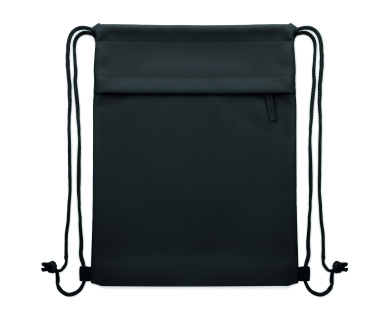 Логотрейд pекламные подарки картинка: Drawstring bag in 600D RPET