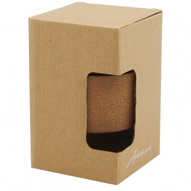 Logotrade profilprodukter bild: Lidan 360 ml termos i borosilikatglas med korkgrepp och silikonlock