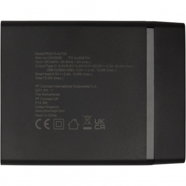 Logotrade kampanjprodukter bild: ADAPT 72 W PD-laddningsstation i återvunnen plast