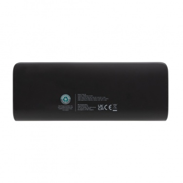 Logotrade reklamprodukter bild: FlashCharge 20.000mAh powerbank snabbladdning, RCS rplast