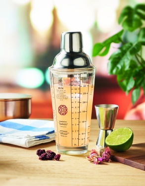 Logotrade profilreklam bild: Cocktailshaker i glas 400 ml