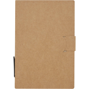 Logotrade reklamprodukter bild: Swift självhäftande anteckningshäfte med kulspetspenna (svart bläck)