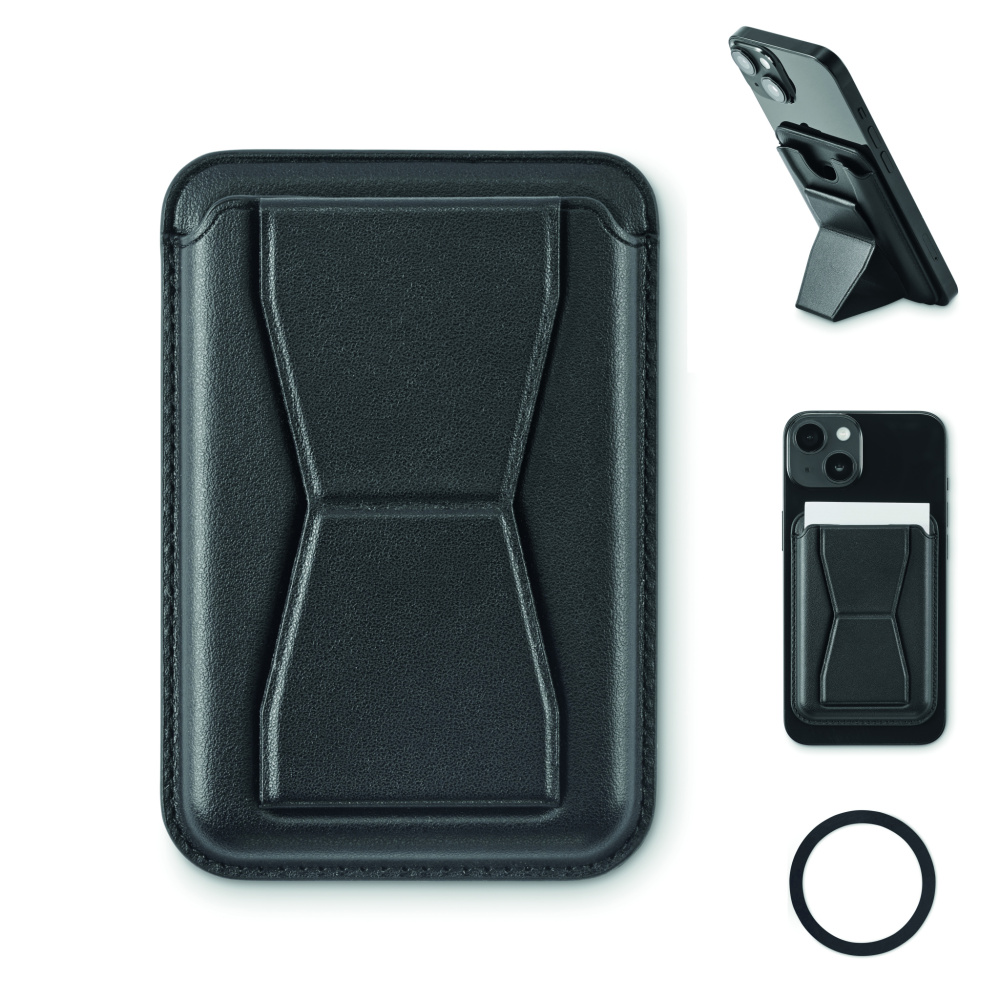 Logotrade profilreklam bild: Magnetisk PU-korthållare