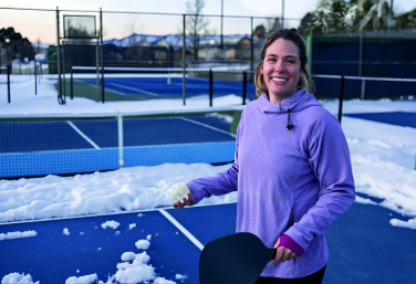 Logotrade profilreklam bild: Set med pickleballpaddel